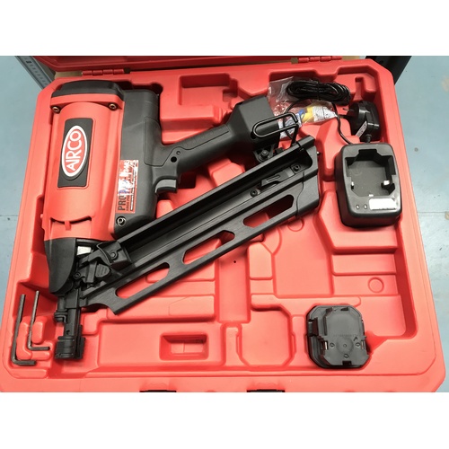 Airco Progas F34A Cordless Framing Nail Gun Kit - with 1 Battery