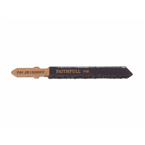 Faithfull Jigsaw Blades Pack Of 5 Tct Riff Tile Cutting 50Mm