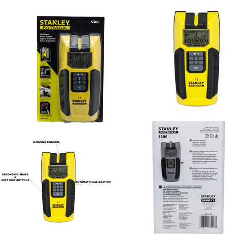 Stanley Stud Detector Sensor Finder S300 New Model Ac Detection Metal & Wood 