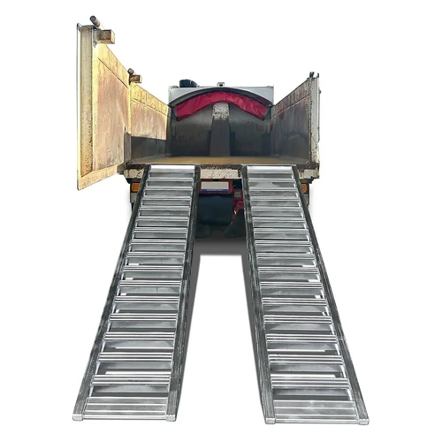 Ramptec 2 Tonne 3.5 Metre X 500mm Aluminium Loading Ramps Heavy Duty Rubber Track Use