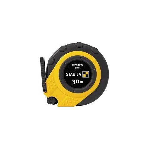 Stabila LBM 2000 STEEL 30m x 13mm Closed Case Tape, Steel Blade, Metric Scale 19661