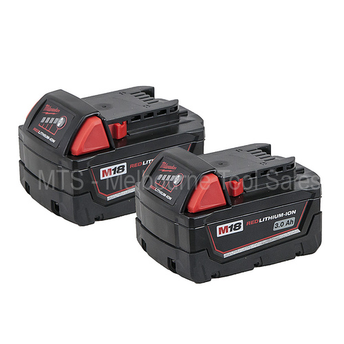 Buy 2 X Genuine Milwaukee 18V M18 3.0 Ah Lithium Ion Batteries