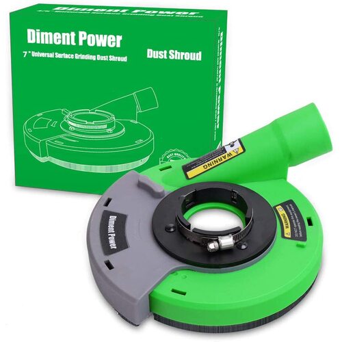 Diment Power Universal Surface Grinding Dust Shroud for 7" / 180mm  Angle Grinder