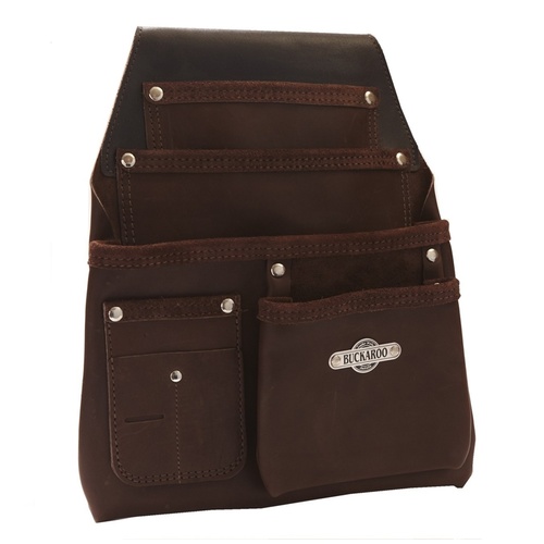 Buckaroo 4 Pocket Low Drop Nail Bag [Colour: Brown]