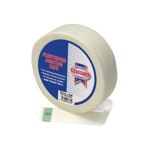 Plasterers Drywall / Plasterboard Joining Tape 50Mm X 90 Metres Fibreglass
