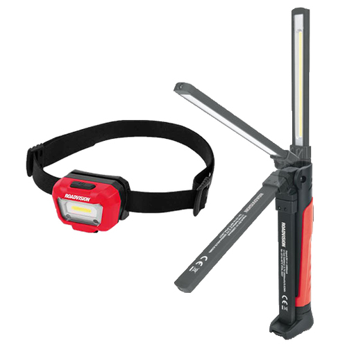 ROADVISION FOLDABLE INSPECTION LAMP 700lm RHL7700 WITH HEAD LAMP COMBO