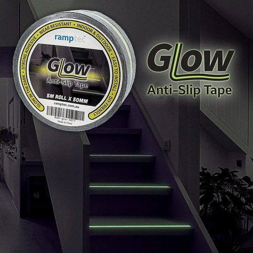 Ramptec - Glow Anit-Slip Grit Tape 50mm x 5 Metre Roll