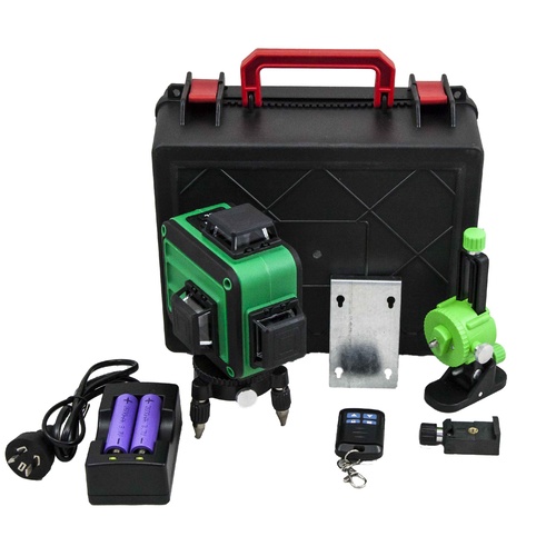 Green Laser Level 3D 3 X 360 Degree Lines Laser Level With Remote Control