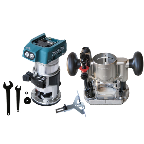 Makita XTR01 / DRT50Z 18V Cordless Brushless Laminate Trimmer Router with Plunge Base