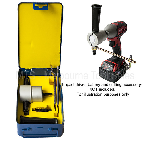 Double Headed Sheet Metal Nibbler Cutter Drill Attachment With Metal Box