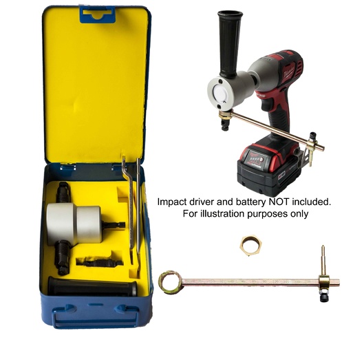 Double Headed Sheet Metal Nibbler Cutter Drill Attachment - Metal Box And Guide