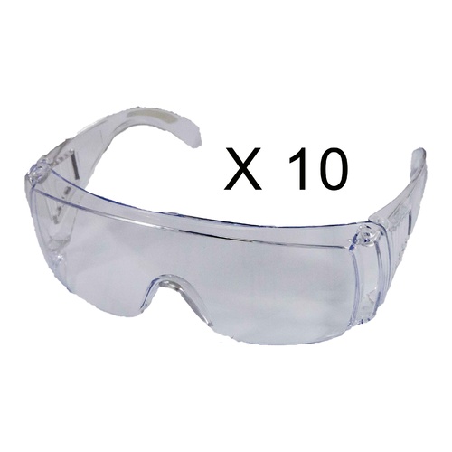 Safety Glasses Protective - Paslode - Clear Pack Of 10